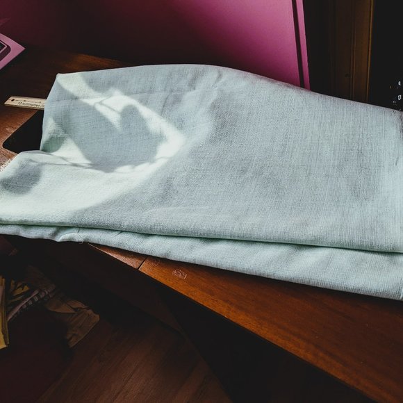 Aqua/ Turquoise ? linen look fabric - Picture 1 of 3